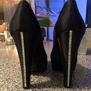 Giorgio Armani Swarovski heels size 8